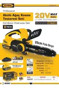 SGS 5320 Akülü Ağaç Kesme Budama Testere Makina 20V