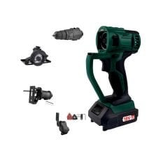 KLpro KLMS18-20 18 V 2 Ah Li-on Çift Akülü Darbeli Vidalama Multi Set
