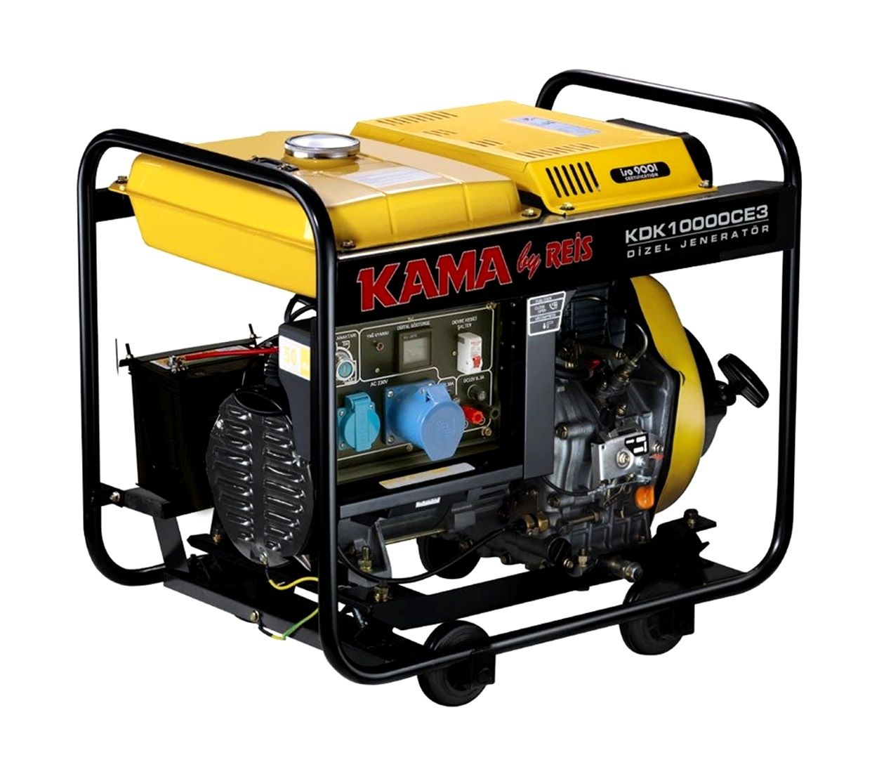 Kama By Reis KDK10000CE3 9.4 kVA İpli Marşlı Dizel Jeneratör 380V