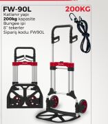 max extra FW-90L 200 kg Çok Fonksiyonlu Katlanır El Arabası