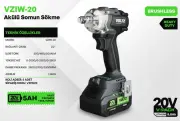VOLTZ VZIW-20 Akülü Somun Sökme Kömürsüz 5Ah Çift Akü