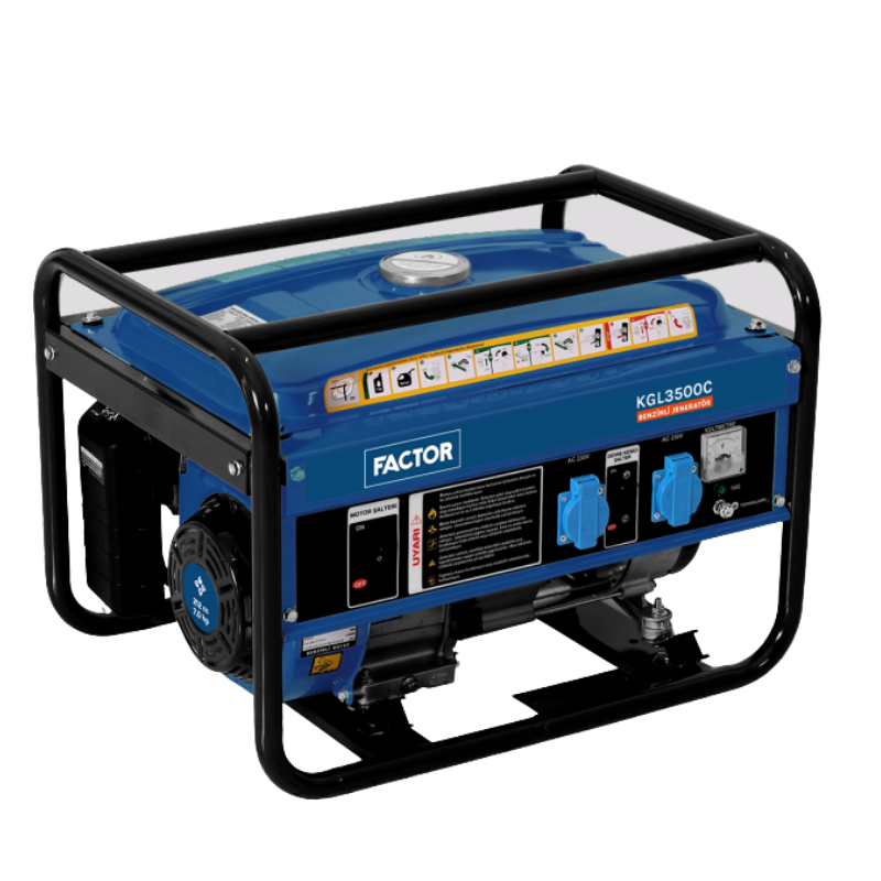 Factor KGL3500C İpli Benzinli Jeneratör Monofaze