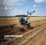 FACTOR GTB290 BENZİNLİ ÇAPA MAKİNASI İPLİ – ŞANZIMANLI - FARLI