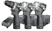 VOLTZ Akülü 3 Lü Set Vidalama Somun Sökme Tornavida 16.8 Volt Çift Akülü VZ16-3KIT