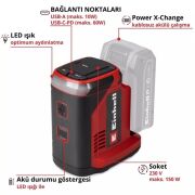 Einhell TC-ES 18/150/1 Li Solo Akülü Enerji İstasyonu 1091320