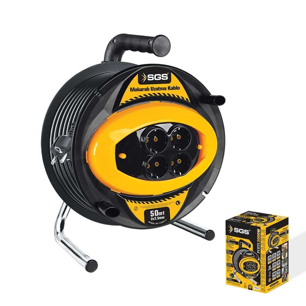 Sgs Makaralı Uzatma Kablo 3x2.5mm 50 Mt Sgs2136