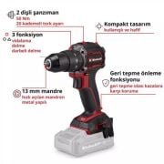 Einhell Professional Akülü Darbeli Vidalama TP-CD 18/50-C Li-i BL-Solo
