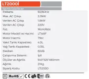 Lutian LT2000i 2 kW Benzinli Inverter Jeneratör